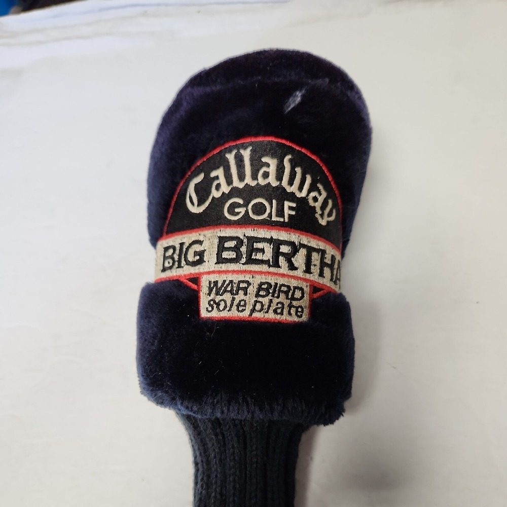 Callaway Golf Big Bertha War Bird Sole Plate 1~ Head Cover Knit Sock Black/Red